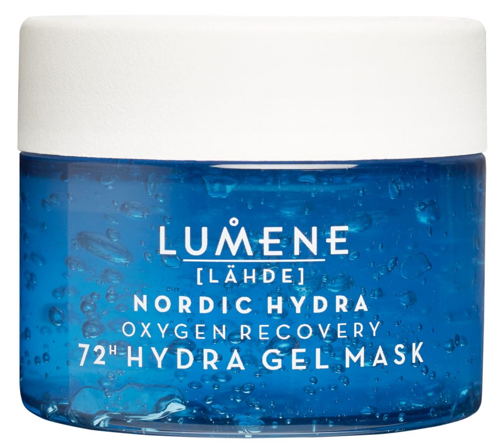 recension av lumene nordic oxygen recovery 72h hydra gel mask