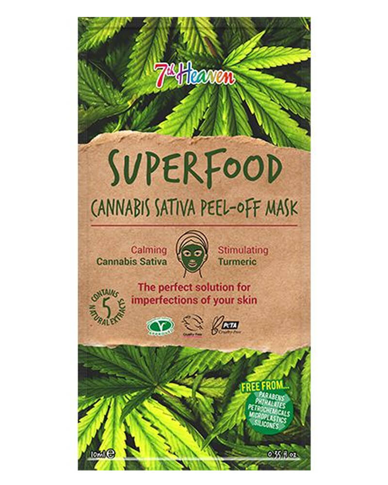 7th Heaven Superfood Cannabis Sativa Peel-Off Mask 10 g