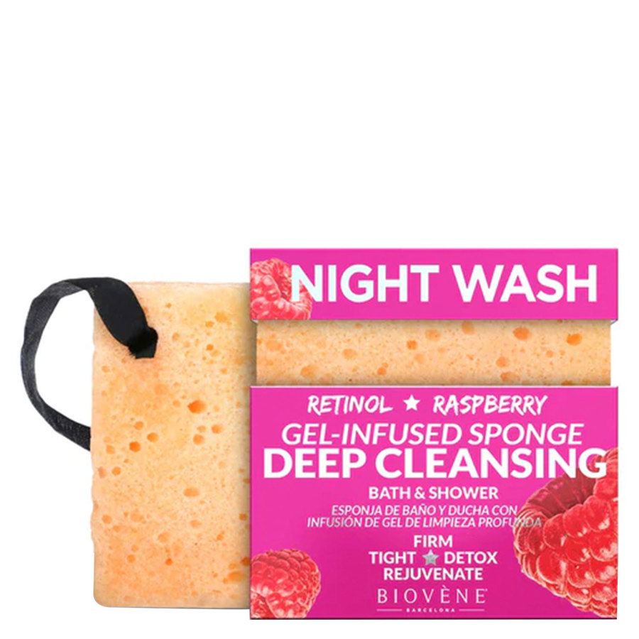 Biovène Night Wash Deep Cleansing Retinol & Raspberry Gel-Infused