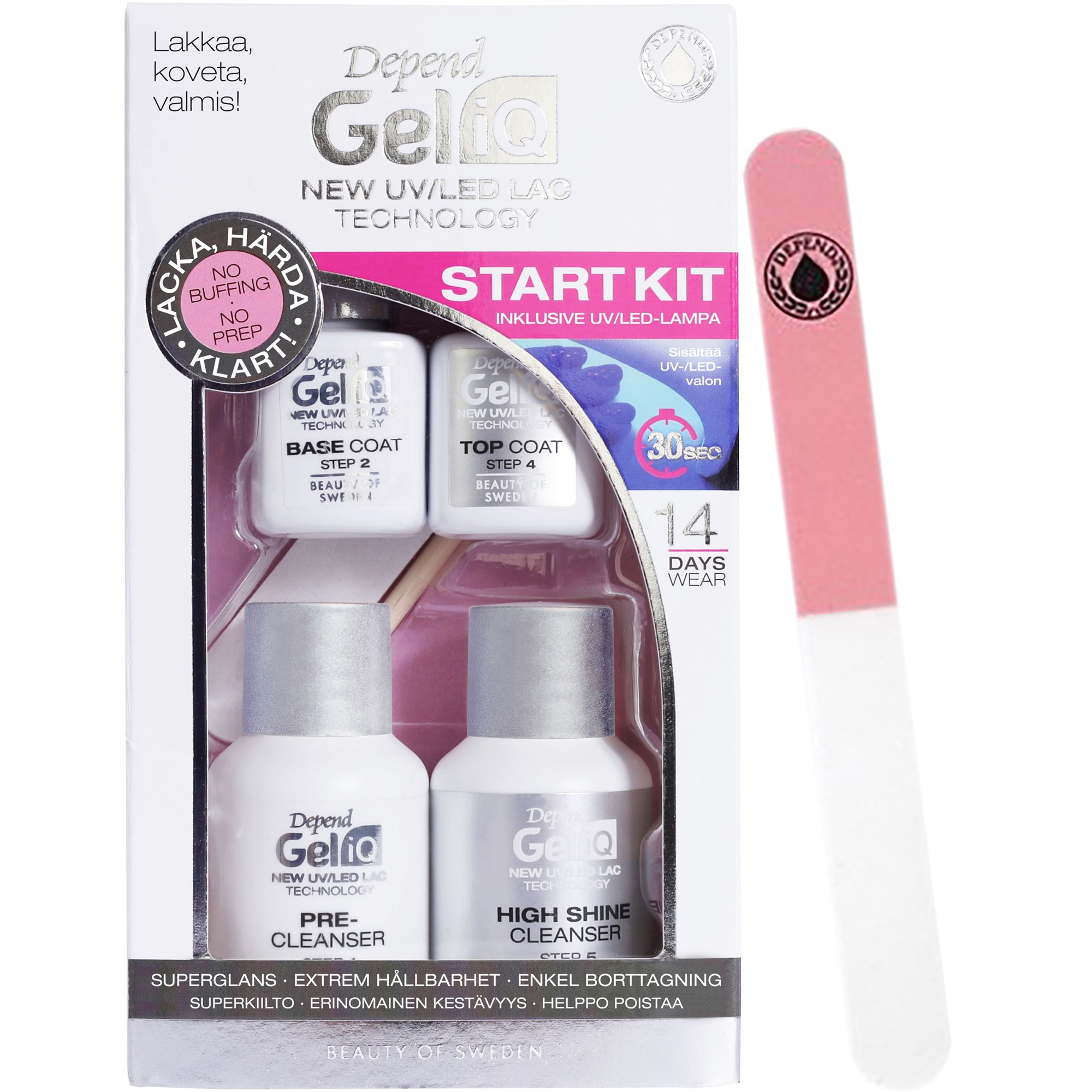 Depend Bundle Gel iQ Start Kit & Nail file Allround