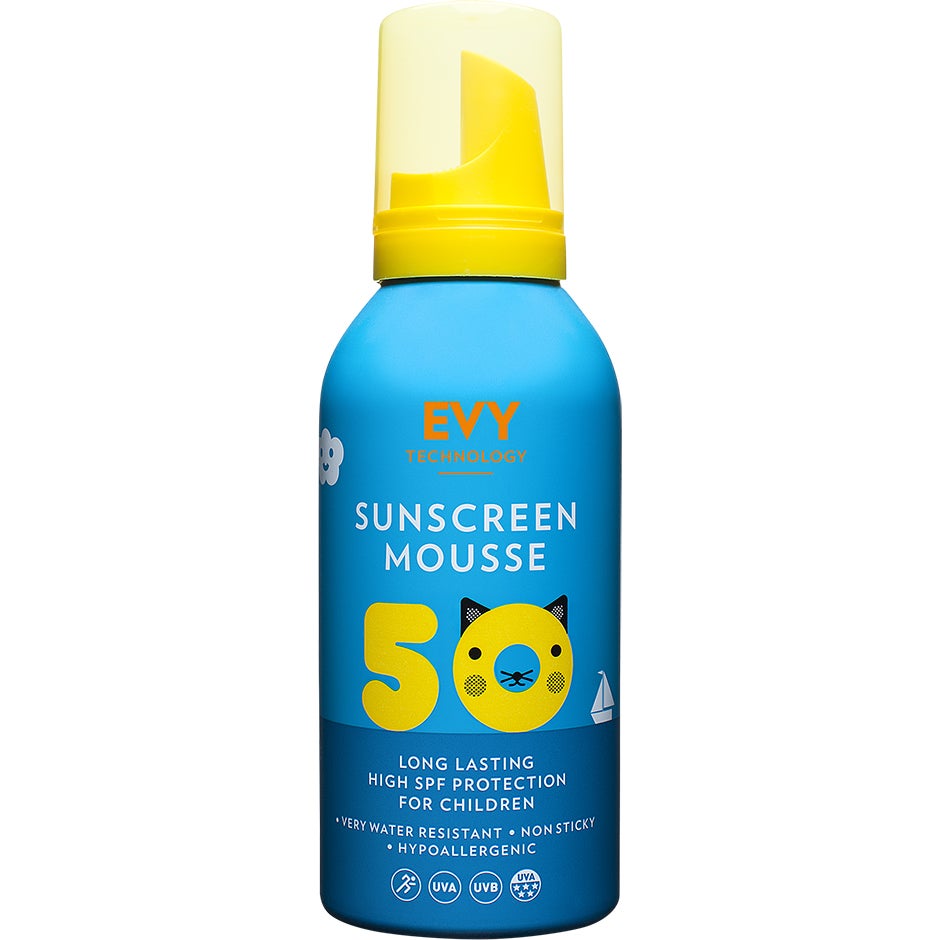 EVY Sunscreen Mousse For Kids SPF50, 150 ml EVY Technology Solskydd & Solkräm