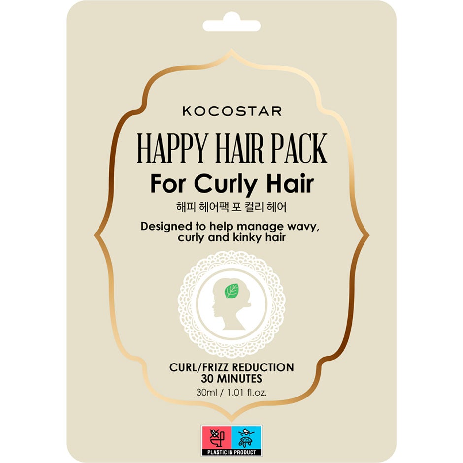 Happy Hair Pack For Curly Hair, 30 ml Kocostar Hårinpackning