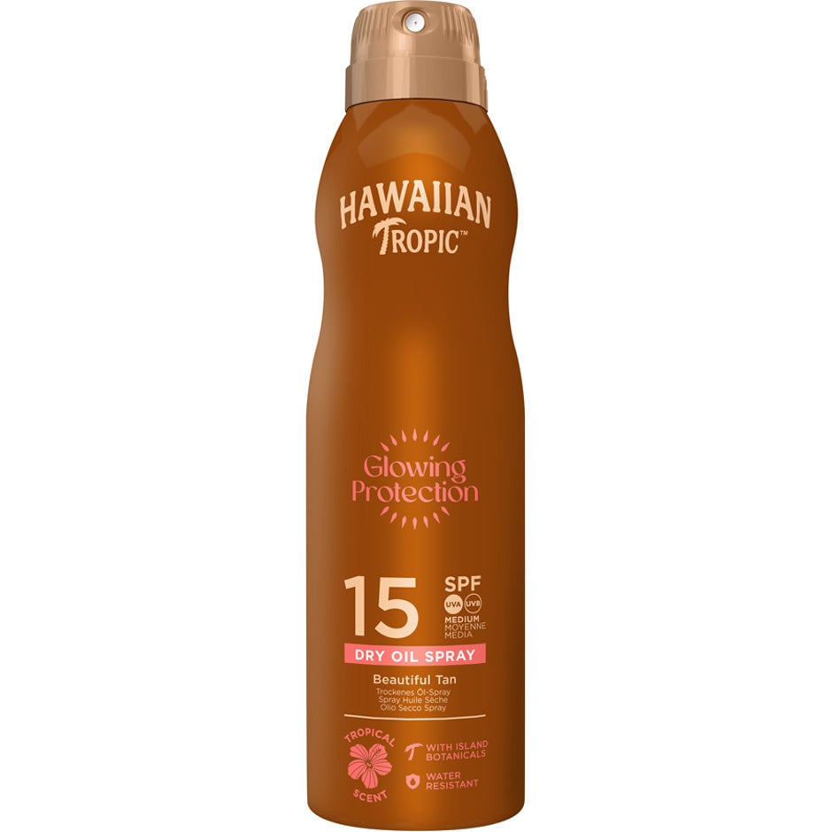 Hawaiian Tropic Glowing Protection Dry Oil Spray SPF15 - 180 ml