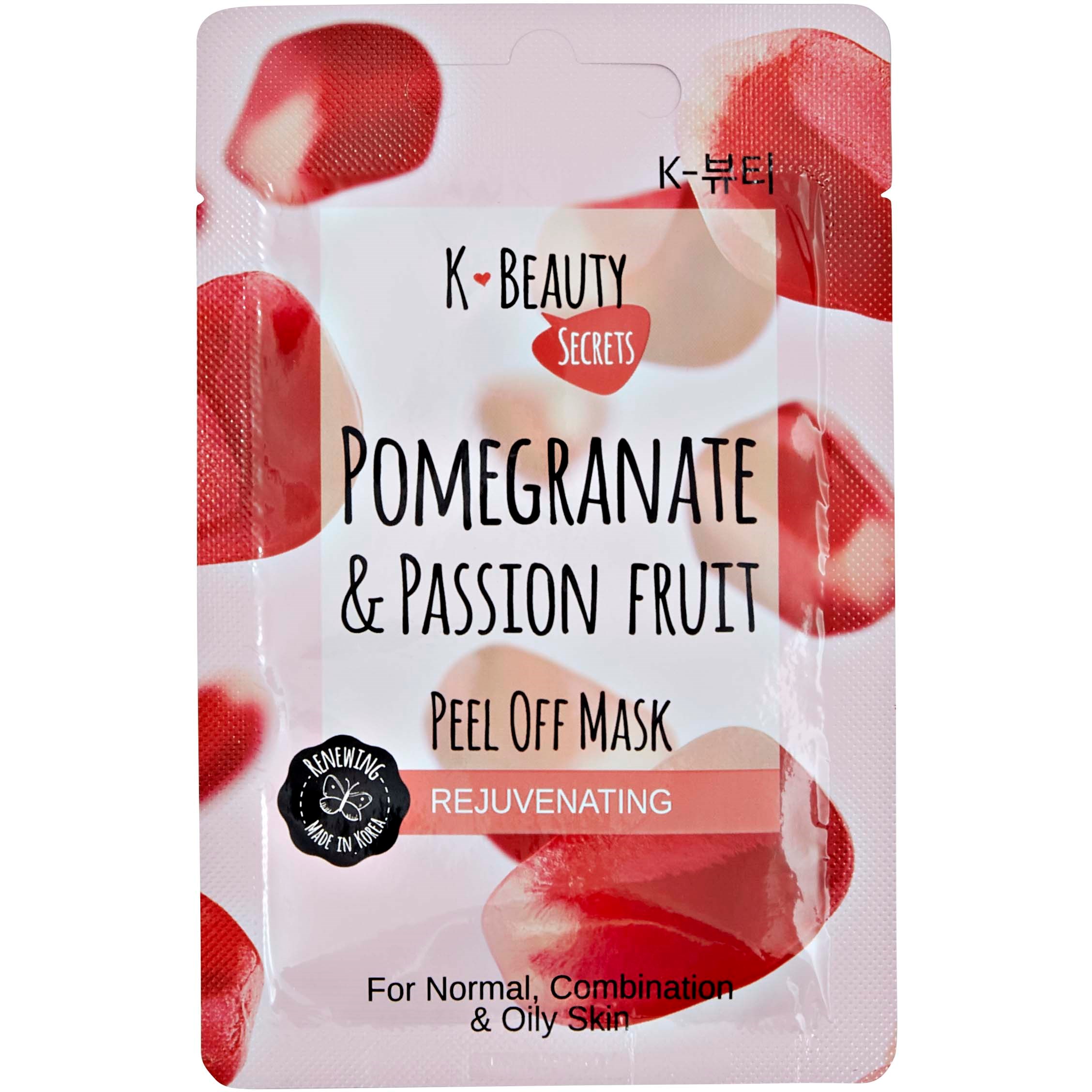 K-Beauty Secrets Pomegranate & Passion Fruit Peel Off Mask 15 g