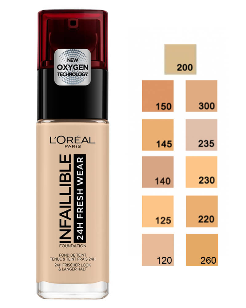 Loreal Infaillible Stay Fresh Foundation - Natural Rose 125 (O) 30 ml