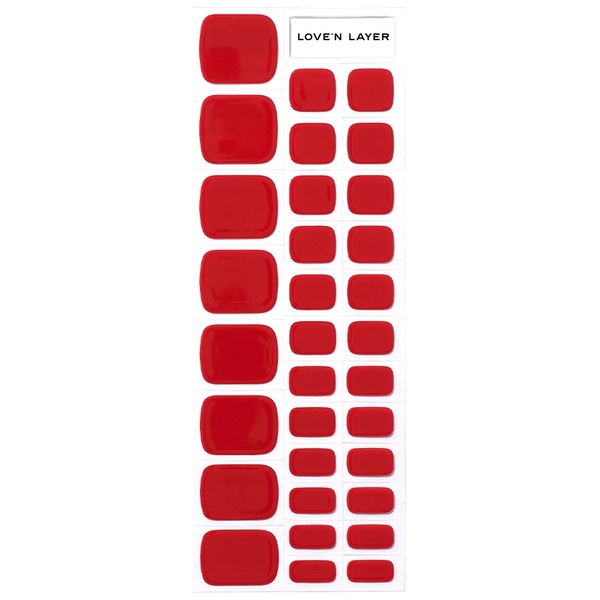 Love'n Layer Solid Toe Grape Red 32 st