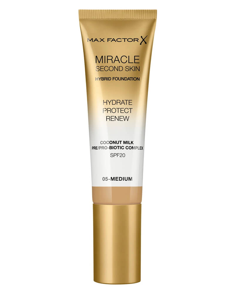 Max Factor Miracle Second Skin Hybrid Foundation 05 Medium 30 ml