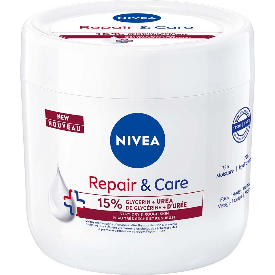 NIVEA Hudkräm Repair & Care Body Cream +Urea 400 ml