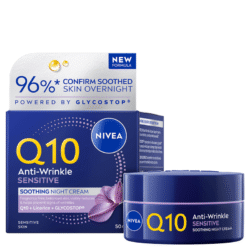 NIVEA Nattkräm Q10 Anti-Wrinkle Sensitive Soothing Night Cream 50 ml