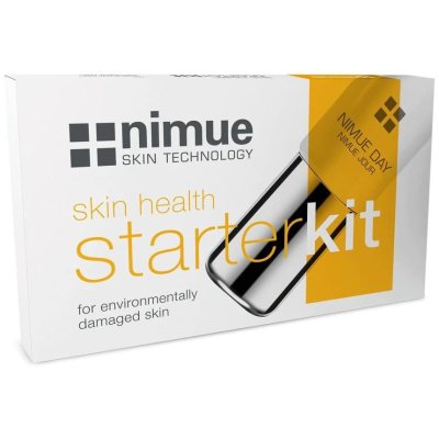 Nimue Environmentally Damaged Skin Starter Kit: Cleansing Gel 30ml + Conditioner 30ml + Exfoliating Enzyme, Nimue® Day, Nimue® Night, Sun-C SPF 40