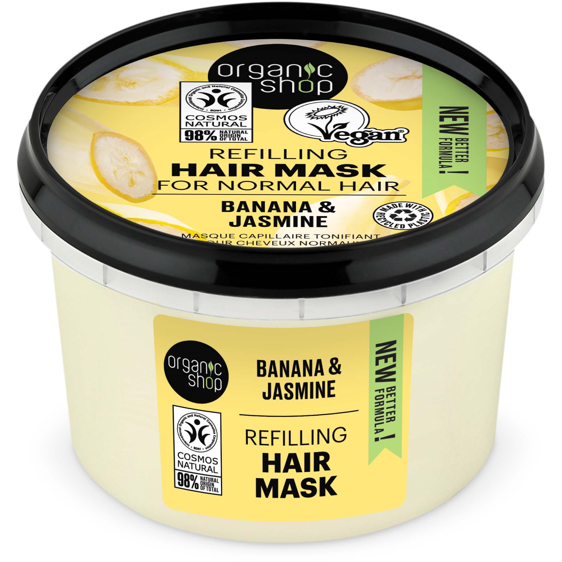 Organic Shop Hair Mask Banana & Jasmine 250 ml