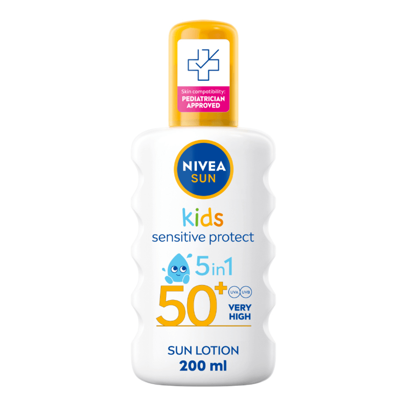 Solskydd barn Kids Sensitive Protect & Play Sun Spray SPF50+ 200 ml NIVEA SUN