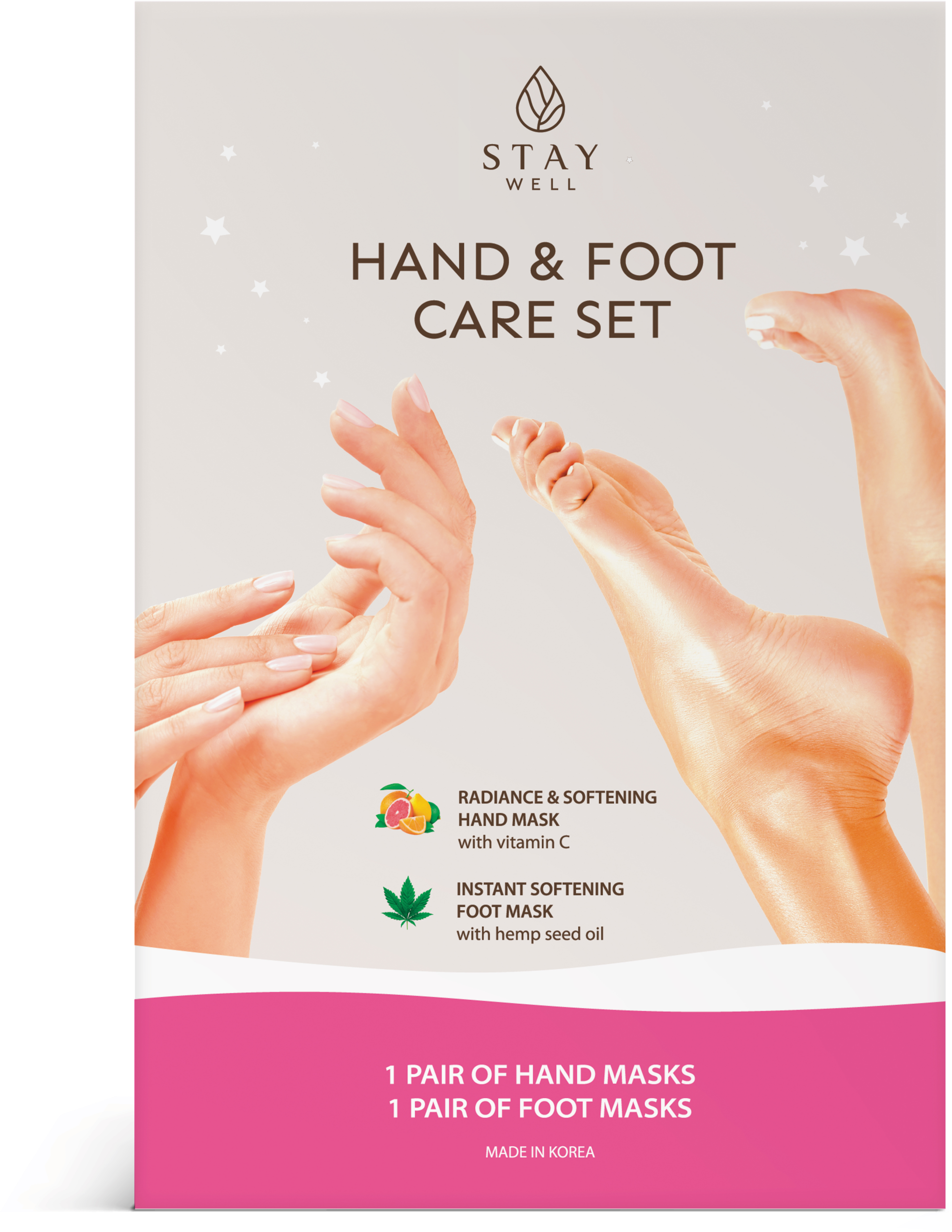 Stay Well Hand and Foot masks 2 par