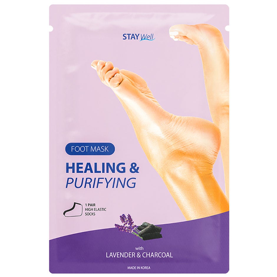 Stay Well Healing & Purifying Foot Mask Charcoal 1 pcs