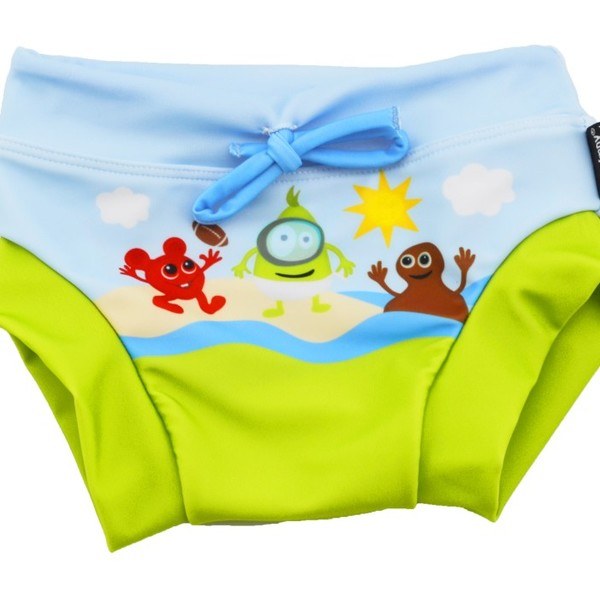 Swimpy Badblöja UV50+ Babblarna Ljusgrön 12-18 mån