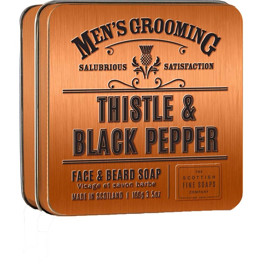 The Scottish Fine Soaps Thistle & Black Pepper Face & Beard Soap