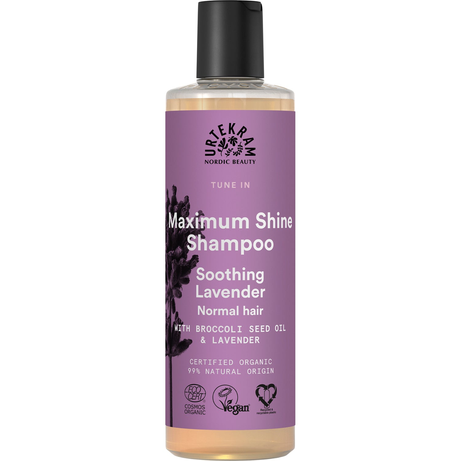 Urtekram Maximum Shine Shampoo Soothing Lavender - 250 ml