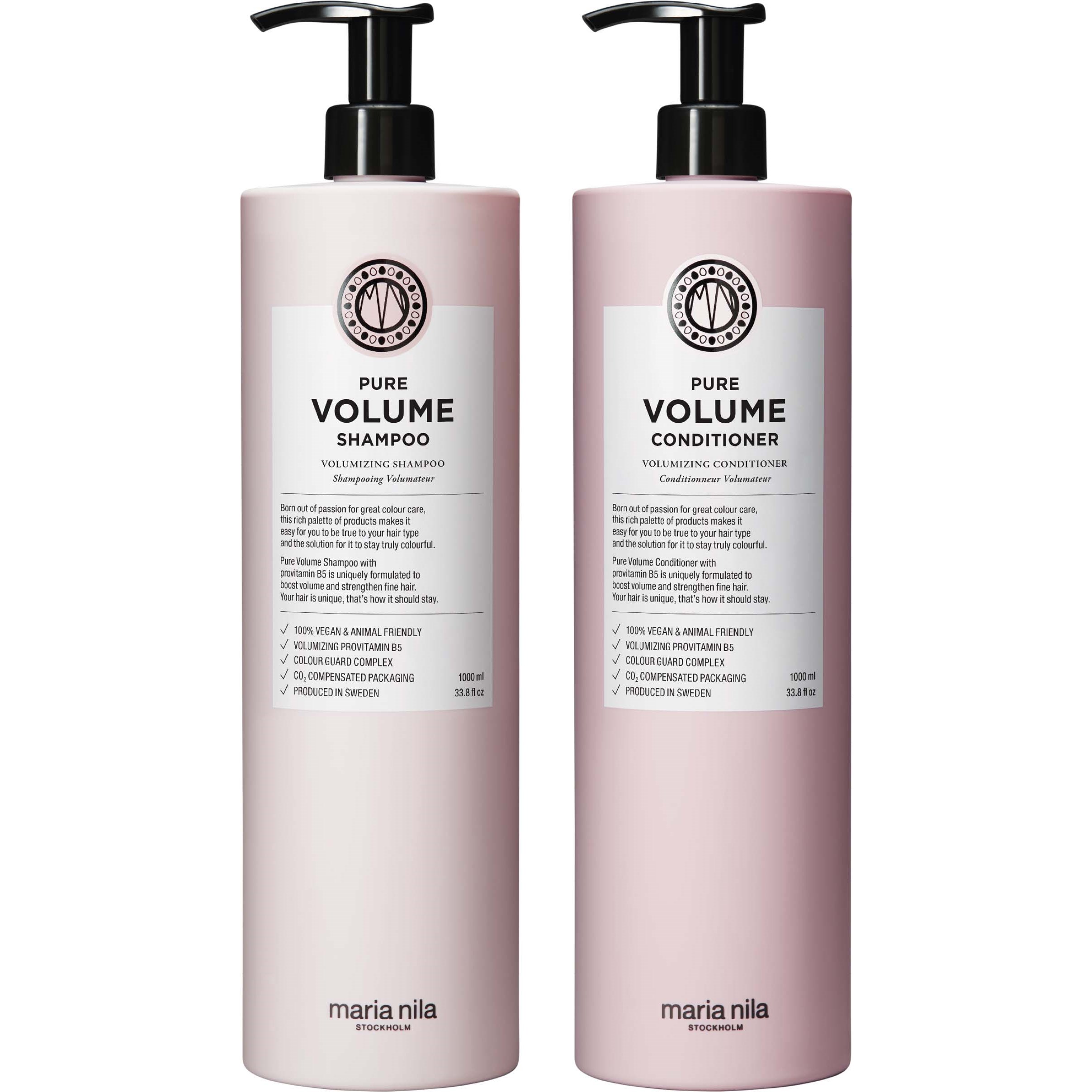maria nila Pure Volume Bundle Shampoo Bundle Shampoo 1000 ml & Co